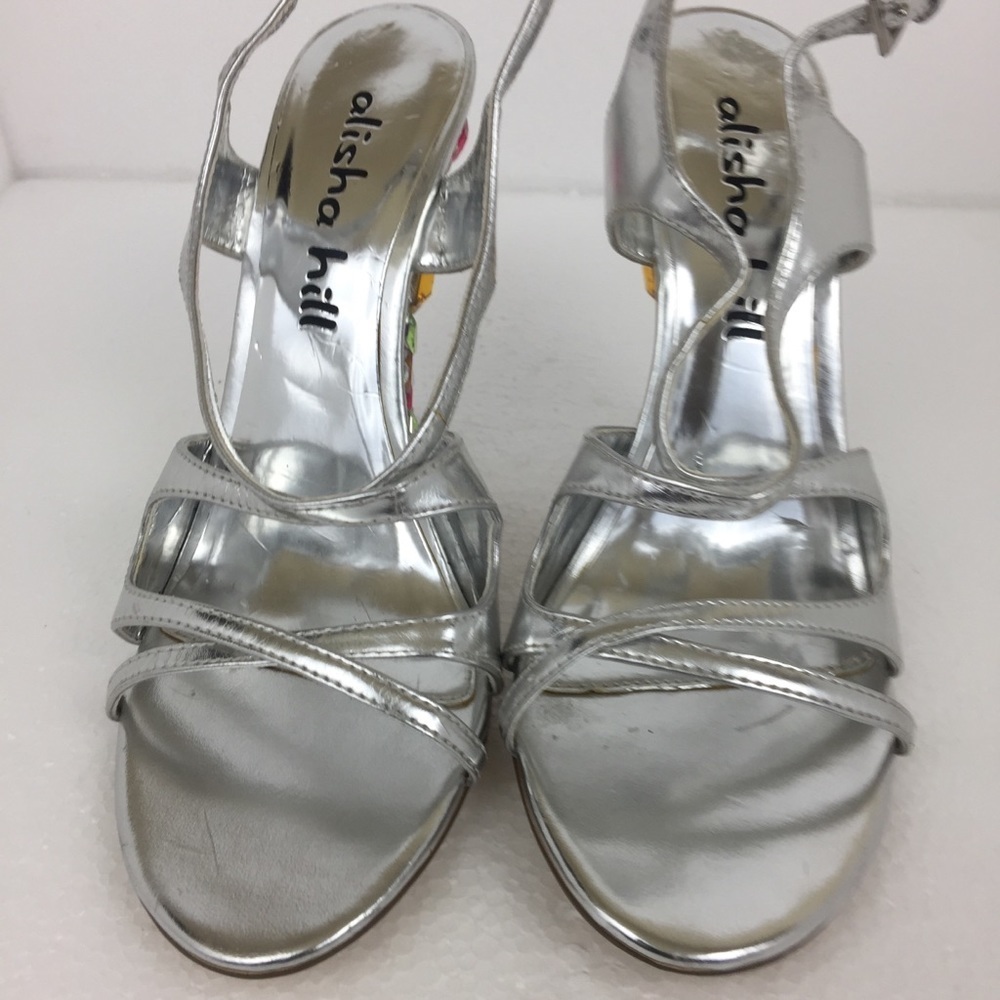 Alisha Hill Jeweled Wedge Strappy Shoe Sz. 7.5